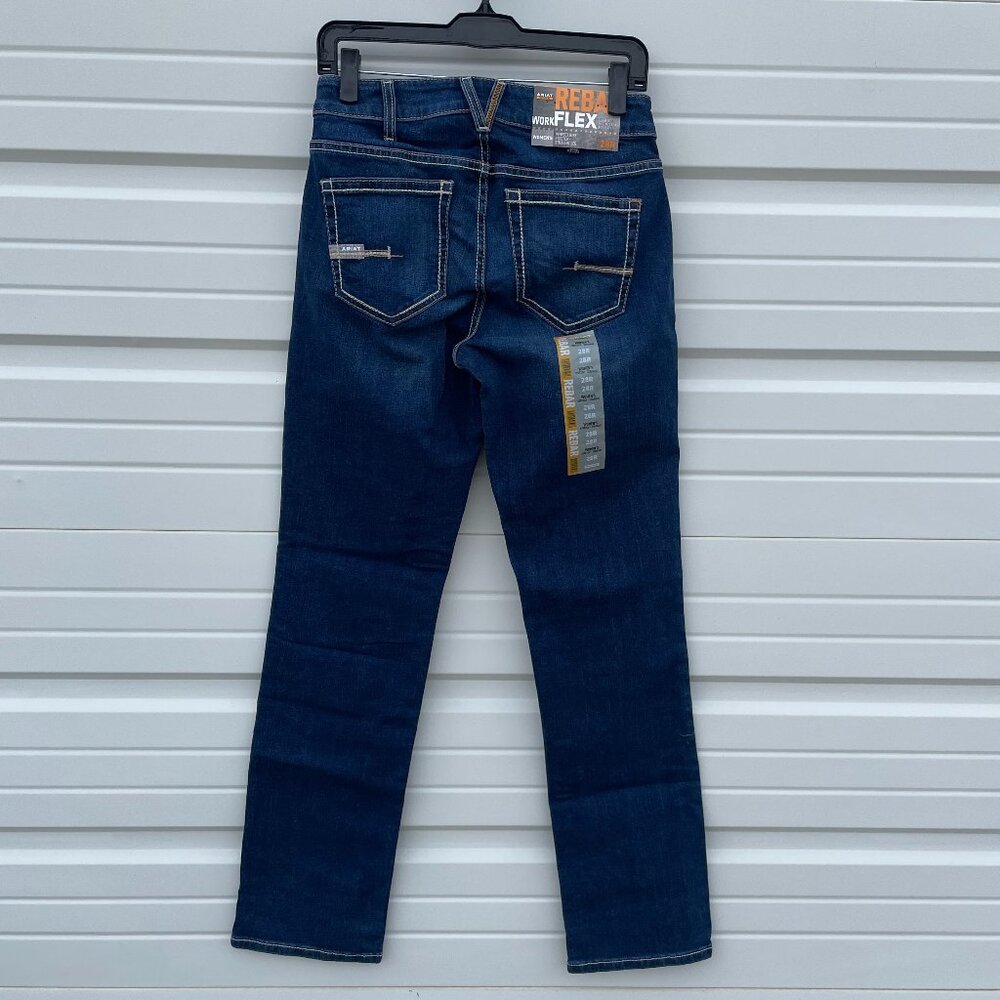 Ariat Women's Rebar DuraStretch Riveter Double Front Straight Jean NWT